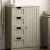 Bath Vida Priano 4 Drawer, 1 Door Freestanding Unit -FurniHaven Shop RVJ7H SQ1 0000000005 GREY RSr