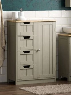 Bath Vida Priano 4 Drawer, 1 Door Freestanding Unit