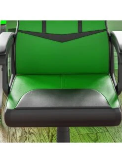 Vida Designs Comet Racing Gaming Chair -FurniHaven Shop RVJ9H SQ2 0000000763 BLACK GREEN SLd