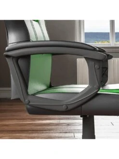 Vida Designs Comet Racing Gaming Chair -FurniHaven Shop RVJ9H SQ3 0000000763 BLACK GREEN SLd1
