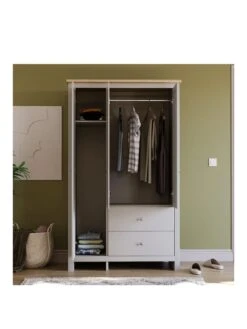 Vida Designs Arlington 3 Door, 2 Drawer Wardrobe In Grey -FurniHaven Shop RVKCR SQ3 0000000005 GREY SLa