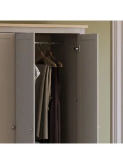 Vida Designs Arlington 3 Door, 2 Drawer Wardrobe In Grey -FurniHaven Shop RVKCR SQ5 0000000005 GREY SLd1