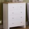 Vida Designs Arlington 2 + 3 Drawer Chest - White 2 Vida Designs Arlington 2 + 3 Drawer Chest - White -FurniHaven Shop RVKDD SQ1 0000000013 WHITE RSr