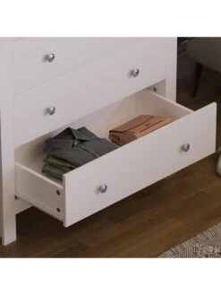 Vida Designs Arlington 2 + 3 Drawer Chest - White 10 Vida Designs Arlington 2 + 3 Drawer Chest - White -FurniHaven Shop RVKDD SQ4 0000000013 WHITE SLd