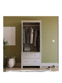 Vida Designs Arlington 2 Door, 2 Drawer Wardrobe - Grey -FurniHaven Shop RVKDN SQ3 0000000005 GREY SLa