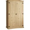 Vida Designs Corona 2 Door Wardrobe 1 Vida Designs Corona 2 Door Wardrobe -FurniHaven Shop RVKDV SQ1 0000000006 OAK SLf