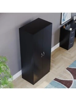 Vida Designs Riano 2 Door Wardrobe - Black -FurniHaven Shop RVKDX SQ4 0000000004 BLACK SLd