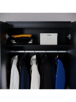 Vida Designs Riano 2 Door Wardrobe - Black -FurniHaven Shop RVKDX SQ5 0000000004 BLACK SLd1