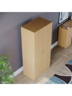 Vida Designs Riano 2 Door Wardrobe - Pine Effect 11 Vida Designs Riano 2 Door Wardrobe - Pine Effect -FurniHaven Shop RVKE3 SQ4 0000000144 PINE SLd