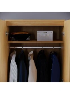 Vida Designs Riano 2 Door Wardrobe - Pine Effect 12 Vida Designs Riano 2 Door Wardrobe - Pine Effect -FurniHaven Shop RVKE3 SQ5 0000000144 PINE SLd1