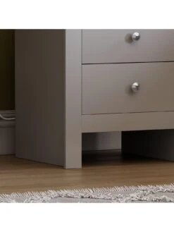 Vida Designs Arlington 2 Drawer Bedside Chest - Grey -FurniHaven Shop RVNW3 SQ5 0000000005 GREY SLd1