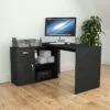 Vida Designs Longton Adjustable Computer Desk -FurniHaven Shop RVUNY SQ1 0000000004 BLACK RSr