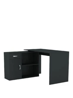 Vida Designs Longton Adjustable Computer Desk -FurniHaven Shop RVUNY SQ2 0000000004 BLACK SLf