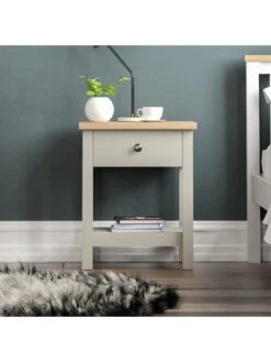 Vida Designs Arlington 1 Drawer Side Table - Grey 15 Vida Designs Arlington 1 Drawer Side Table - Grey -FurniHaven Shop RWQ3C SQ7 0000000005 GREY DGy