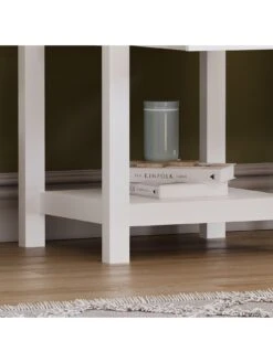 Vida Designs Arlington 1 Drawer Side Table - White -FurniHaven Shop RWQ3D SQ5 0000000013 WHITE SLd1