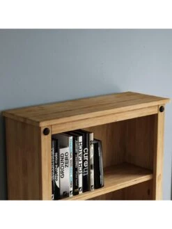 Vida Designs Corona Solid Pine Large Bookcase -FurniHaven Shop RWQER SQ5 0000000006 OAK SLd1