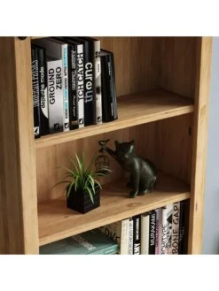 Vida Designs Corona Solid Pine Large Bookcase -FurniHaven Shop RWQER SQ6 0000000006 OAK SLd2
