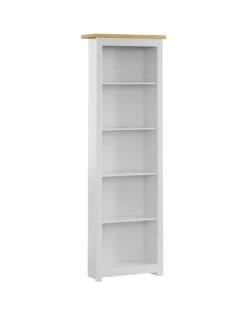 Vida Designs Arlington 5 Tier Bookcase - White -FurniHaven Shop RWQXL SQ2 0000000013 WHITE RSr