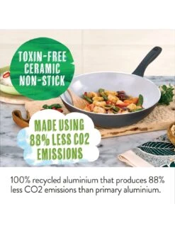 Prestige Earth Pan 28 Cm Wok -FurniHaven Shop RWYA6 SQ3 0000000005 GREY SLd1