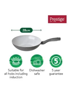 Prestige Earth Pan 28 Cm Wok -FurniHaven Shop RWYA6 SQ6 0000000005 GREY SLd4