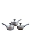 Prestige Earth Pan 3-Piece Saucepan Set With Lids -FurniHaven Shop RWYDP SQ1 0000000005 GREY SLf