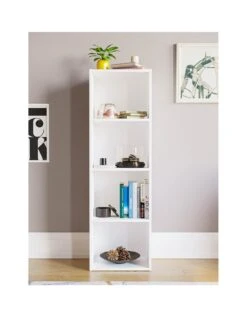 Vida Designs Oxford 4 Tier Cube Bookcase -FurniHaven Shop T3LQD SQ3 0000000013 WHITE SLa
