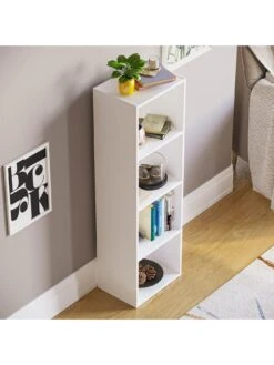 Vida Designs Oxford 4 Tier Cube Bookcase -FurniHaven Shop T3LQD SQ4 0000000013 WHITE SLd