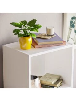 Vida Designs Oxford 4 Tier Cube Bookcase -FurniHaven Shop T3LQD SQ5 0000000013 WHITE SLd1