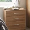Everyday Panama 3 Drawer Wide Bedside Cabinet - FSC® Certified 2 Everyday Panama 3 Drawer Wide Bedside Cabinet - FSC® Certified -FurniHaven Shop T3XDF SQ1 0000000006 OAK RSr