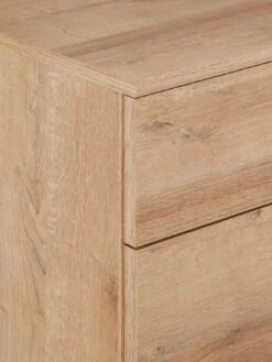 Everyday Panama 3 Drawer Wide Bedside Cabinet - FSC® Certified -FurniHaven Shop T3XDF SQ6 0000000006 OAK SLd2