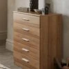 Everyday Panama 5 Drawer Chest - FSC® Certified -FurniHaven Shop T3XDG SQ1 0000000006 OAK RSr