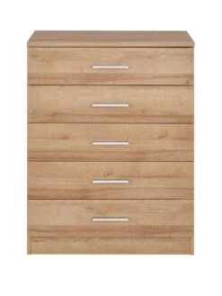Everyday Panama 5 Drawer Chest - FSC® Certified -FurniHaven Shop T3XDG SQ2 0000000006 OAK SLf