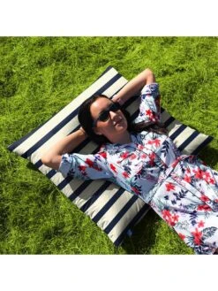 Rucomfy Nautical Striped Floor Cushion -FurniHaven Shop T4KU4 SQ2 0000000048 NAVY RSr