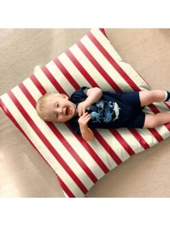 Rucomfy Nautical Striped Floor Cushion -FurniHaven Shop T4KU4 SQ3 0000000048 NAVY SLd