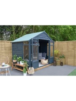 FOREST 8x6FT - Oakley Summerhouse - Overlap Pressure Treated -FurniHaven Shop T4U49 SQ5 0000000099 N A SLd3