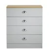 Lloyd Pascal Henley 4 Drw Chest With Cup Handles -FurniHaven Shop TAMCV SQ1 0000000311 GREY OAK SLf