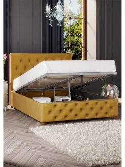 Laurence Llewelyn-Bowen Luna Ottoman King Bed -FurniHaven Shop TD4RR SQ2 0000001323 OCHRE RSr