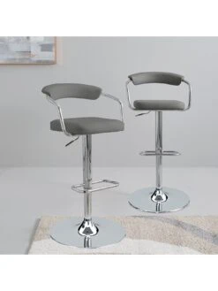 Everyday Pair Of Texas Bar Stools -FurniHaven Shop TDRC9 SQ2 0000000005 GREY RSr