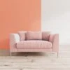 Swoon Alena Fabric Love Seat - Easy Velvet -FurniHaven Shop TKRDP SQ1 0000000591 BLUSH SLf