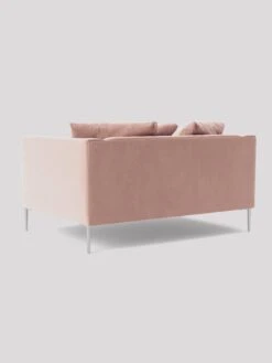 Swoon Alena Fabric Love Seat - Easy Velvet -FurniHaven Shop TKRDP SQ4 0000000591 BLUSH RSr