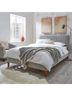 Very Home Brook Fabric Bed Frame With Mattress Options (Buy And SAVE!) -FurniHaven Shop TKTMH SQ2 0000000005 GREY RSr