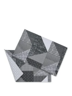 Catherine Lansfield Larrson Geo Set Of 2 Grey Placemats