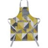 Catherine Lansfield Larsson Geo Apron In Ochre -FurniHaven Shop TLM4L SQ1 0000001323 OCHRE SLf