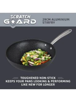 Prestige Scratch Guard Aluminium Non-stick Induction Wok - 29 cm -FurniHaven Shop TMUMU SQ2 0000000004 BLACK SLd