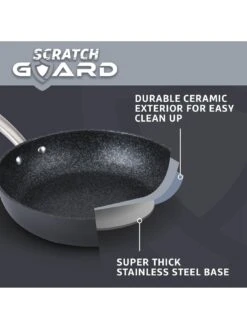 Prestige Scratch Guard Aluminium Non-stick Induction Wok - 29 cm -FurniHaven Shop TMUMU SQ4 0000000004 BLACK SLd2