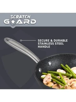 Prestige Scratch Guard Aluminium Non-stick Induction Wok - 29 cm -FurniHaven Shop TMUMU SQ5 0000000004 BLACK SLd3