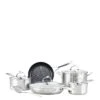 Circulon Steel Shield Stainless Steel Induction Non-stick 5 Piece Pan Set With Bonus Tool -FurniHaven Shop TMW4J SQ1 0000000166 STAINLESS STEEL SLf