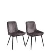 Very Home Pair Of Alisha Standard Black Legged Dining Chairs - Charcoal/Black 2 Very Home Pair Of Alisha Standard Black Legged Dining Chairs - Charcoal/Black -FurniHaven Shop TQM4T SQ1 0000000549 CHARCOAL BLACK SLf