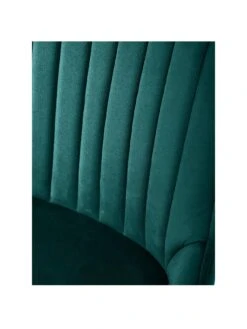 Very Home Pair Of Alisha Standard Brass Legged Dining Chairs - Green/Brass -FurniHaven Shop TQM4V SQ3 0000014363 GREEN BRASS SLf