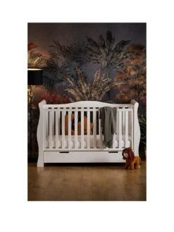 Obaby Stamford Luxe 2-Piece Nursery Furniture Room Set - White -FurniHaven Shop TTEJX SQ3 0000000013 WHITE SLa